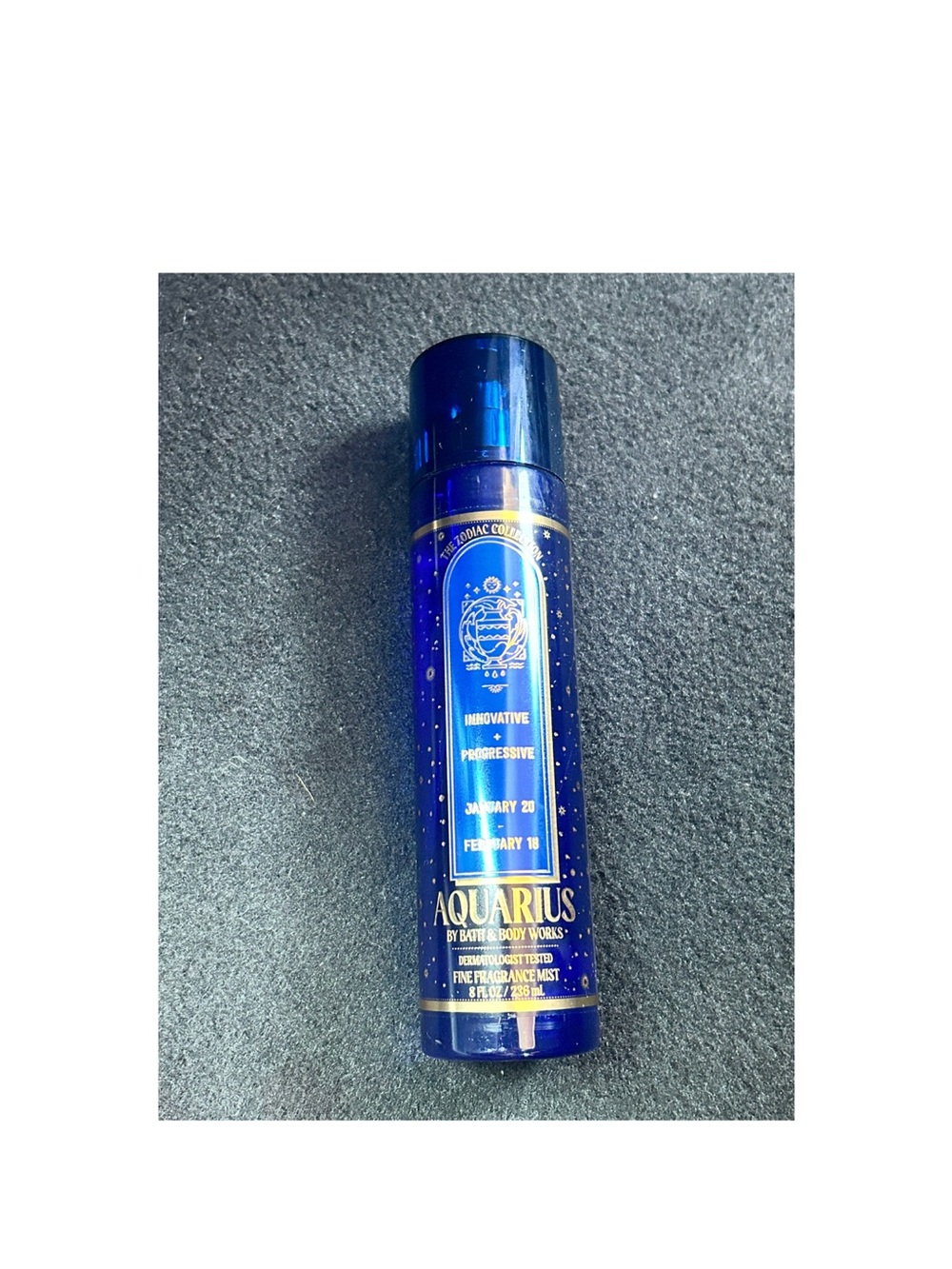Bath & Body Works Aquarius Fine Fragrance Mist - Dark Blue & Gold